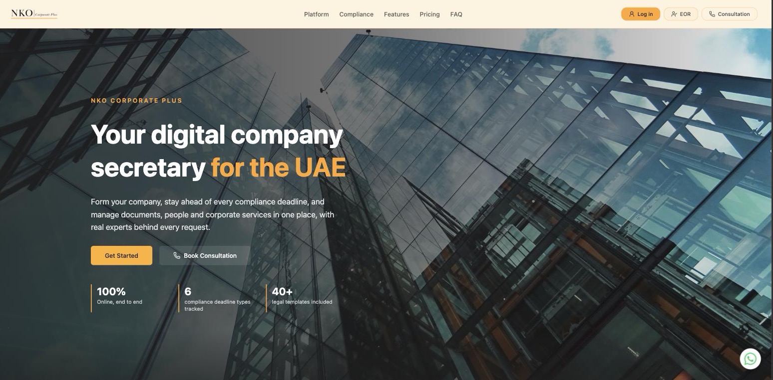 NKO Corporate Plus digital consultancy case study by ByteBloom